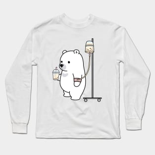 Boba Bear Loves Boba Too Much! Long Sleeve T-Shirt